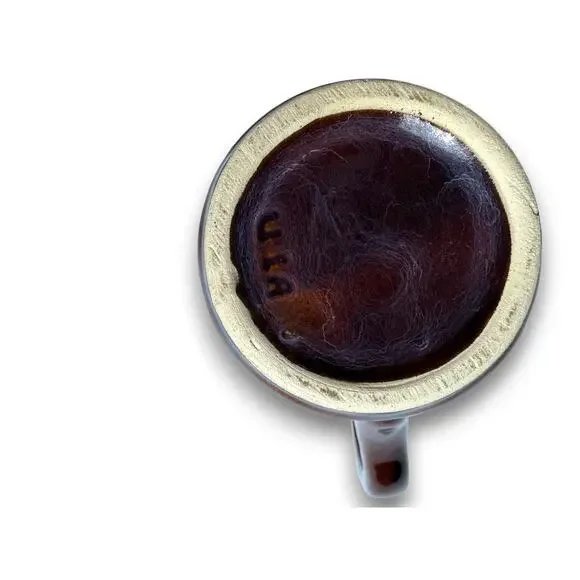 Vintage Brown Glazed USA Pottery Pitcher and Mug Set Mid Century Modern - Picture 8 of 9